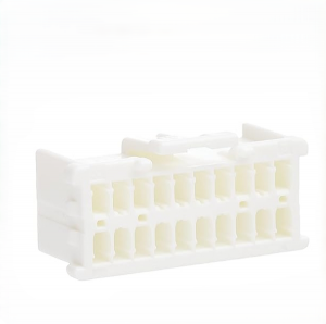 51353-2000 MicroClasp Connectors 2.00mm Pitch MicroClasp Wire-to-Board Receptacle Housing, Positive Lock, Dual Row, 20 Circuits, White MOLEX