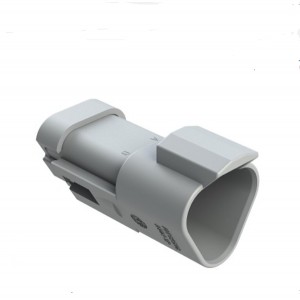 Amphenol AT04-3P-EC01：3-Way Male Receptacle|Grey Housing with End Cap|Sealed Connector