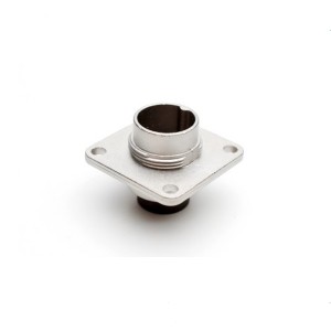 C091 11S008 000 2 Connectors M16 Flange mount male metal receptacle with O-ring seal and ring nut Amphenol