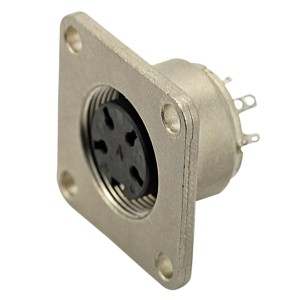 C091 11T006 000 2 Circular Connectors Flange mount female metal  Amphenol