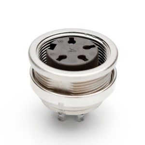 C091 31N004 100 2 Connectors  M16 Front mounting female metal receptacle with O-ring seal and ring nut mount Amphenol