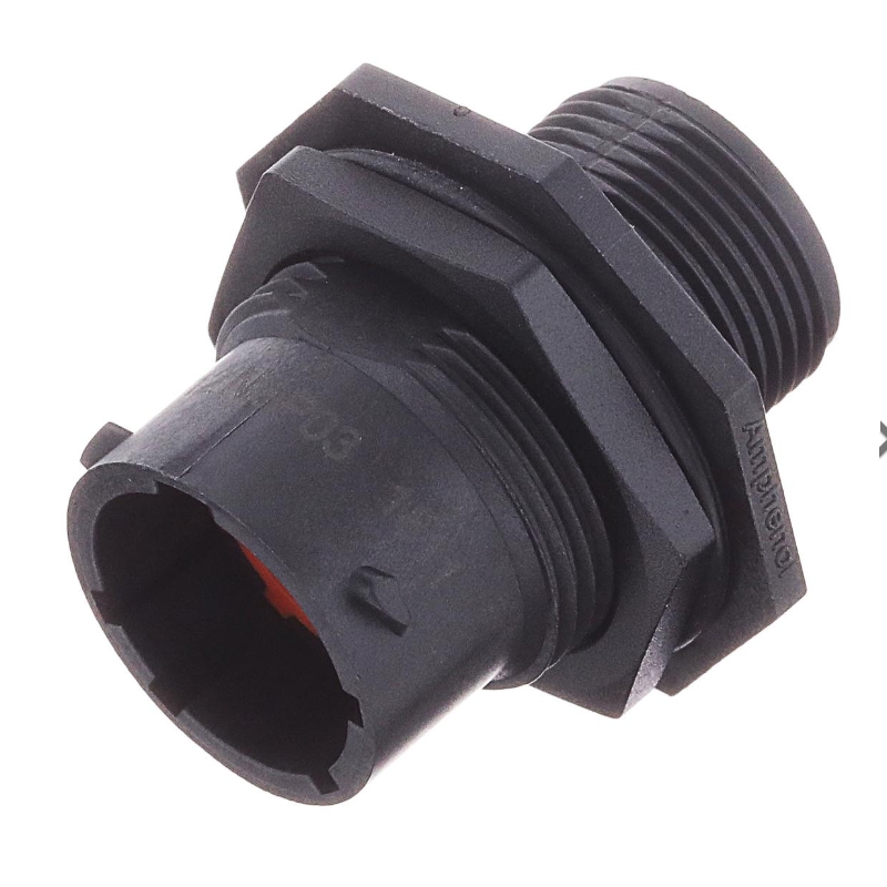 RTS712N8P03 Conectores Receptacle, jam nut, 8 positions Amphenol