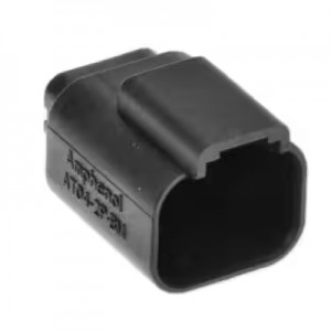 AT04-2P-BM03 Conectores automotrices2 Position PCB Flangeless (Snap Fit) Board Mount Receptacle Amphenol