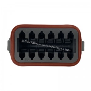 12 Pin Gray Female Deutsch Waterproof Electrical Wire Connector Receptacle DT06-12SA-C015