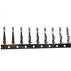 5600230748:  CTX50 Receptacle Terminal, Unsealed, Tin Plating, L-Grip, D-Wind, Left Payoff FOR MOLEX