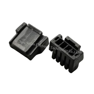 5055650401:Automotive Connectors 1.25mm Pitch, Micro-Lock Plus Receptacle Crimp Housing, Single Row, Positive Lock, 4 Circuits, Black