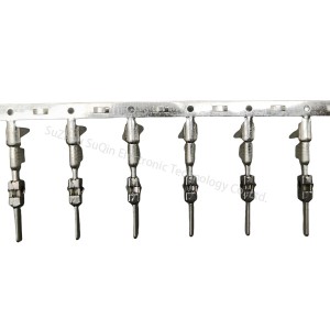 1-962843-1:Automotive Terminals, Tab, Mating Tab Width 2.8 mm [.11 in], Tab Thickness .8 mm [.031 in], 17 – 13 AWG Wire Size, Timer Connector System