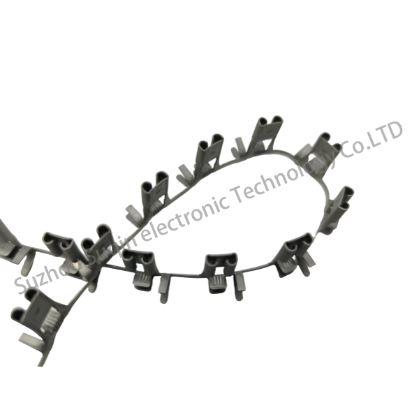 1742718-1:Quick Disconnects, Receptacle, 16 – 12 AWG Wire Size, 1.31 – 3.31 mm² Wire Size, Mating Tab Width 6.35 mm [.25 in], Flag, Brass, FASTON 250