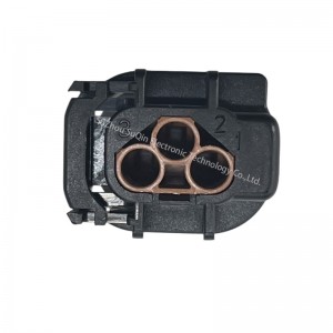 Black connector 3-hole car insert/waterproof sheath