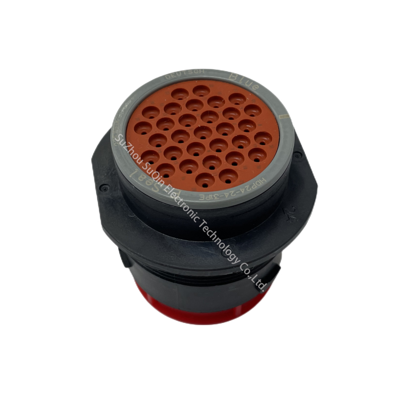 Electrical Components HDP24-24-31PE Wire-to-Wire Black Housing for Male Terminals Connector