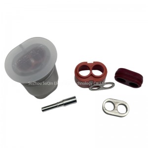 Amphenol PL182X-60-6 Rectangular power connector, cable, powerlok 60 series, welding, plug,2-contact, male