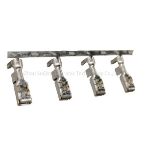 175091-1:Automotive Terminals, Receptacle, Mating Tab Width 4.8 mm [.189 in], Tab Thickness .8 mm [.031 in]